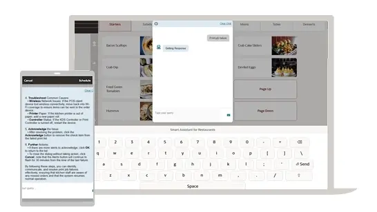 Smart Assistant, una IA de soporte integrada en Oracle Simphony Cloud Point of Sale (POS)
